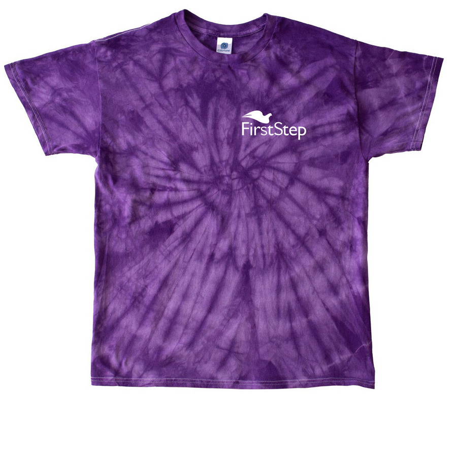 NO. Is a complete sentence., a Purple Classic Tie Dye Tee
