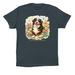 Wildflowers & Wagging Tails, a Dark Grey Premium Cotton Tee