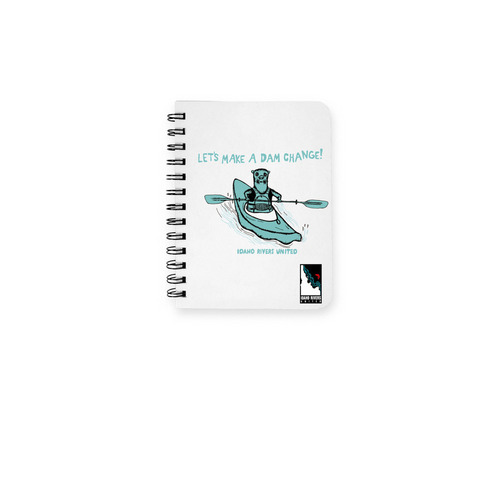 Make a dam change notebook, a White Spiral Notebook