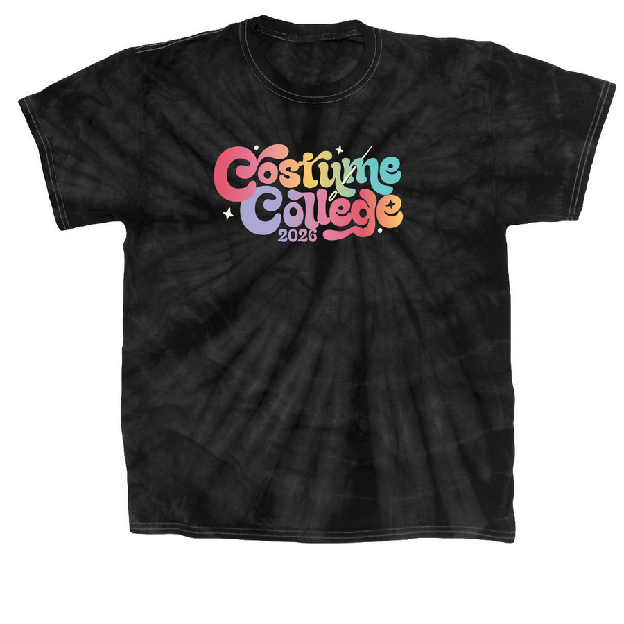 More is More Costume College 2026 Collection, a Black Classic Tie Dye Tee