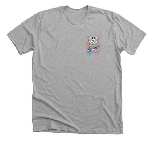 Run Like The Wind, a Athletic Heather Premium Unisex Tee