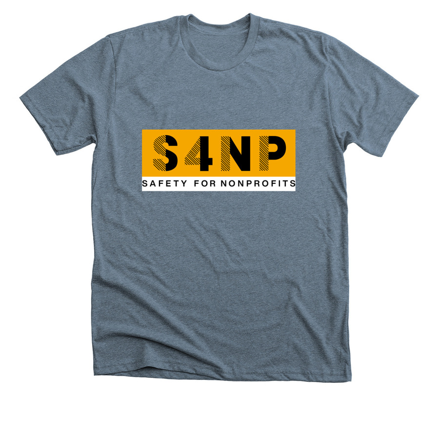 S4NP SHIRTS, a Heather Slate Premium Unisex Tee