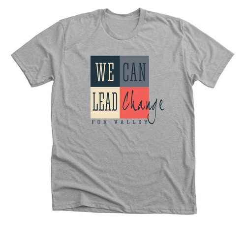 We Can Lead Change shirts, a Athletic Heather Premium Unisex Tee