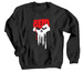 BLM Skull Fist, a Black Crewneck Sweatshirt
