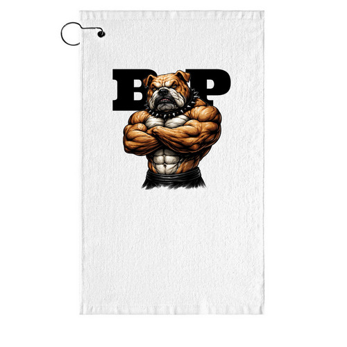 BP Tour Towel, a White Golf Towel