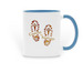 Camino Coffee Mug, a Light Blue Two-Tone Ceramic Mug