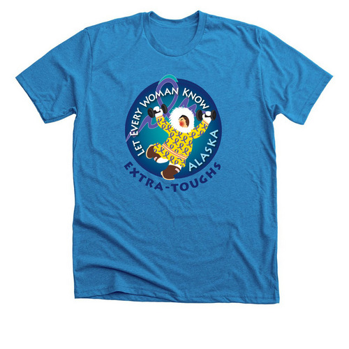 Extra-Toughs Swag, a Neon Blue Premium Unisex Tee