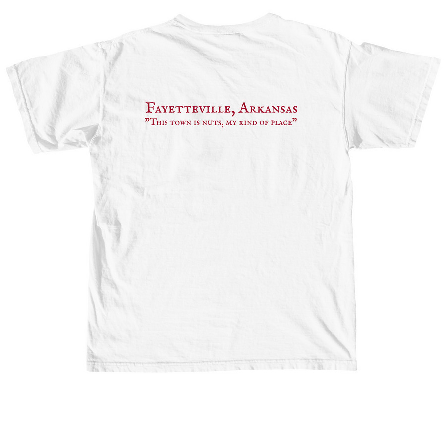 Fayetteville Mikey Tee&nbsp;, a White Comfort Colors Unisex Tee (back-view)