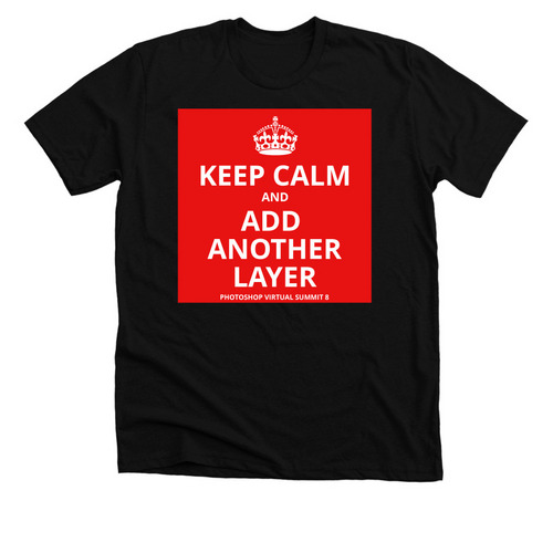 Keep Calm, a Solid Black Blend Premium Unisex Tee