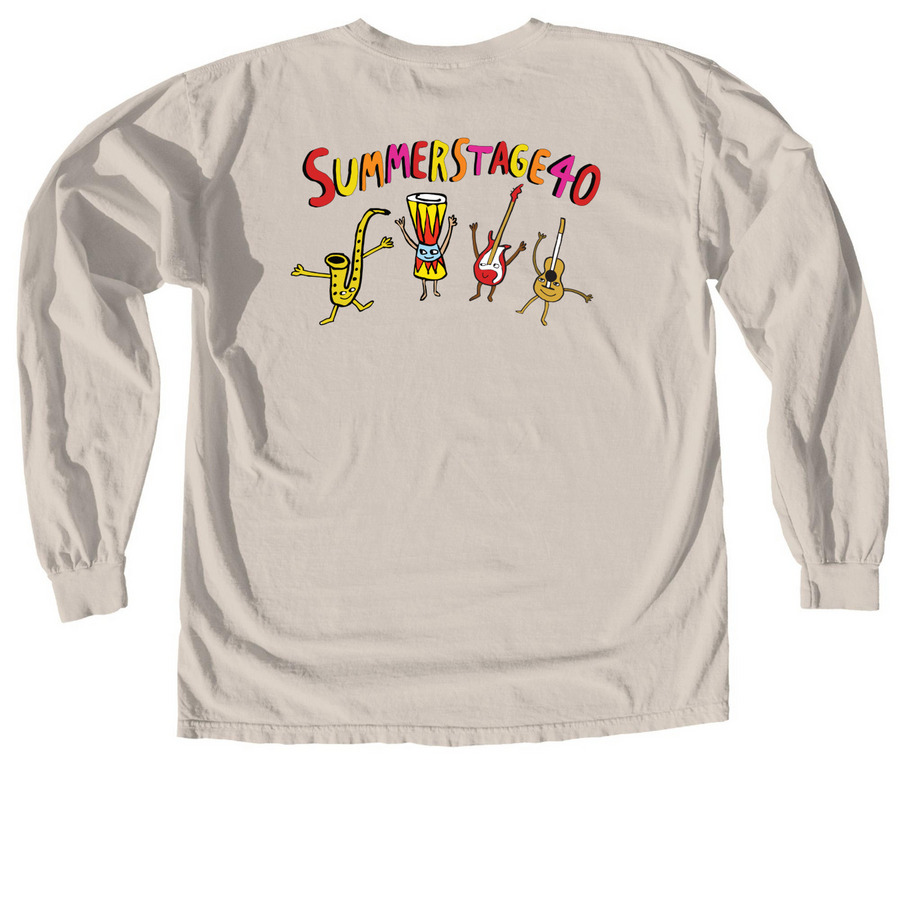 SummerStage Long Sleeve Tee, a Ivory Comfort Colors Long Sleeve Tee (back-view)