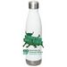 Terrifying Wall Street Water Bottle, a White Stainless Steel Water Bottle