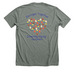 Stronger Together, a Deep Heather Premium Unisex Tee (back-view)