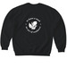 Resilient Rose Sweatshirt, a Black Softstyle Crewneck Sweatshirt (back-view)