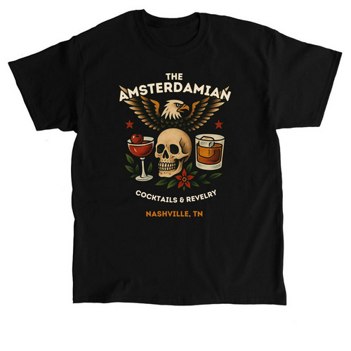 The Amsterdamian 2025, a Black Classic Unisex Tee