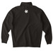 TCSN Quarter Zip Pullover (White Logo), a Black Midweight Quarter Zip Pullover (back-view)
