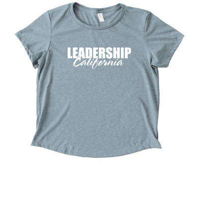 Women's LC Logo Scoop Neck Tee, a I Like You Blue Allmade Eco Triblend Women?s Scoop Neck Tee