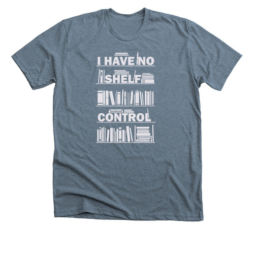 Kaukauna Public Library Tee, a Heather Slate Premium Unisex Tee