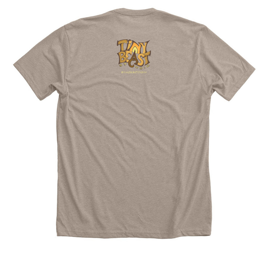 Mambex, aka Ma, a Heather Stone Premium Unisex Tee (back-view)
