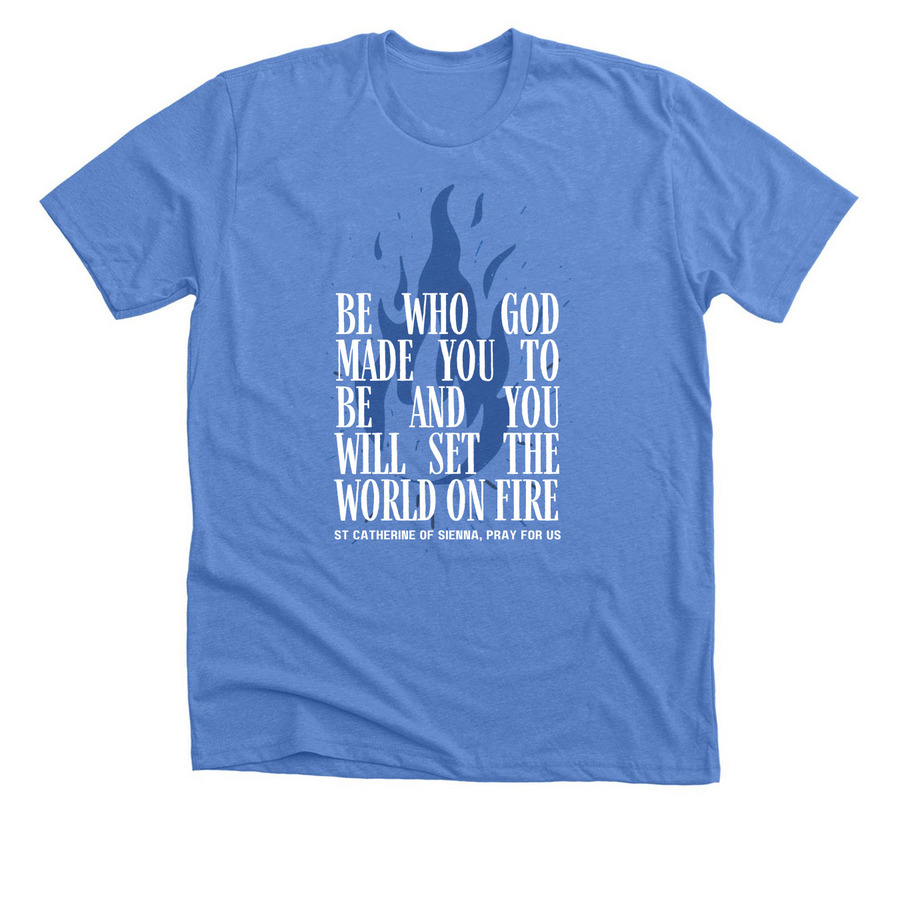 Prayer & Action 2026, a Heather Columbia Blue Premium Unisex Tee