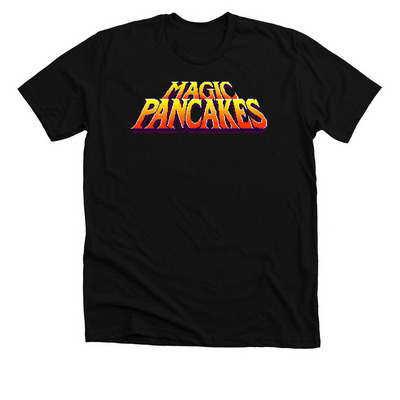 Magic Pancakes, a Solid Black Blend Premium Unisex Tee