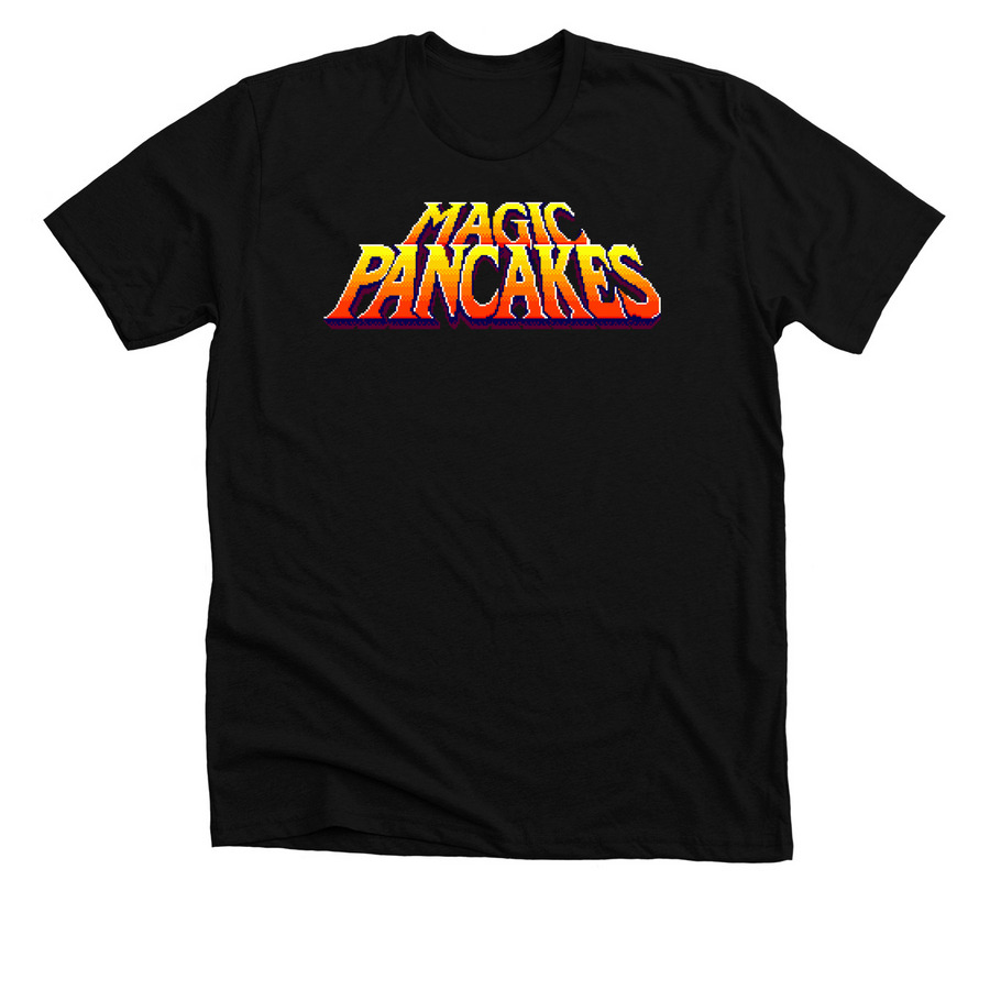 Magic Pancakes, a Solid Black Blend Premium Unisex Tee