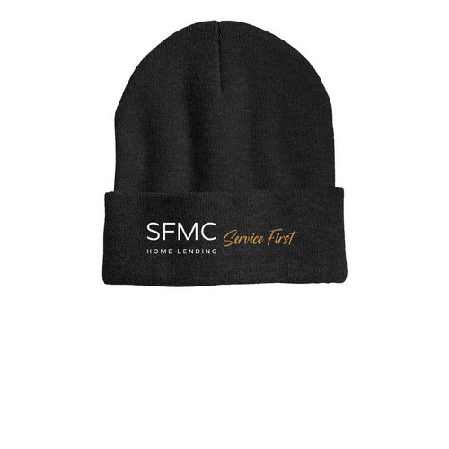 SFMC / Logo Beanies, a Heather Charcoal Printed Cuffed Beanie