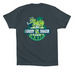 Bookshop Dragon, a Dark Grey Premium Cotton Tee (back-view)