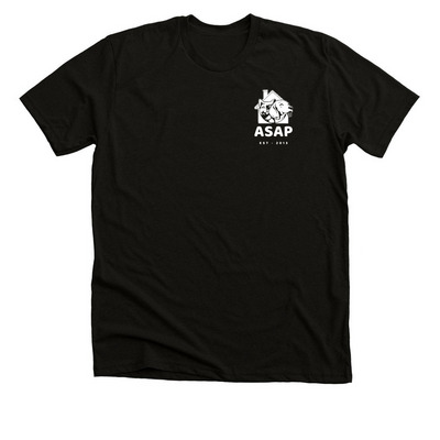 The Official ASAP Shirt, a Black Heather Premium Unisex Tee