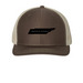 menscap2, a Brown/ Khaki Printed Snapback Trucker Cap