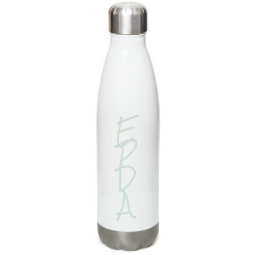 DRINKS, a White Stainless Steel Water Bottle
