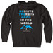 Be The Good Zip up hoodie, a Black Heavyweight Zip Up Hoodie (back-view)