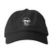SLA Hats with B/W logo, a Black Printed Eco Baseball Cap