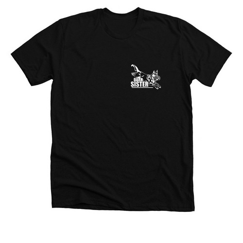 White Classic Sister, a Solid Black Blend Premium Unisex Tee
