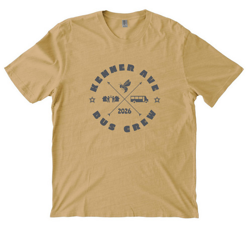 KABC Dark, a Golden Wheat Allmade Organic Cotton Mineral Dye Tee