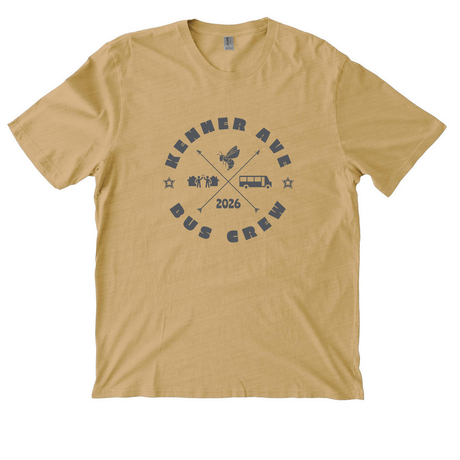 KABC Dark, a Golden Wheat Allmade Organic Cotton Mineral Dye Tee