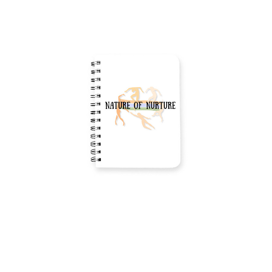 Nature of Nurture Notebooks, a White Spiral Notebook