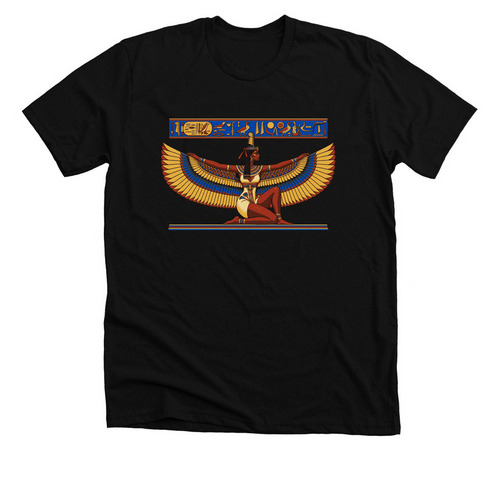 Kemetic Vibes, a Solid Black Blend Premium Unisex Tee