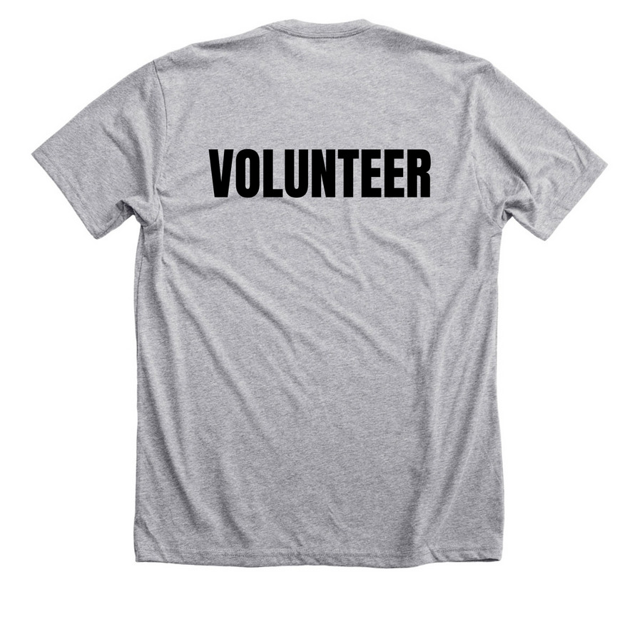 Notorious DOG VOLUNTEER Design, a Athletic Heather Premium Unisex Tee (back-view)