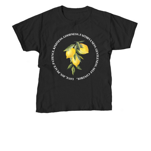 Fruit of the Spirit 2026-2027, a Black Youth Unisex Tee