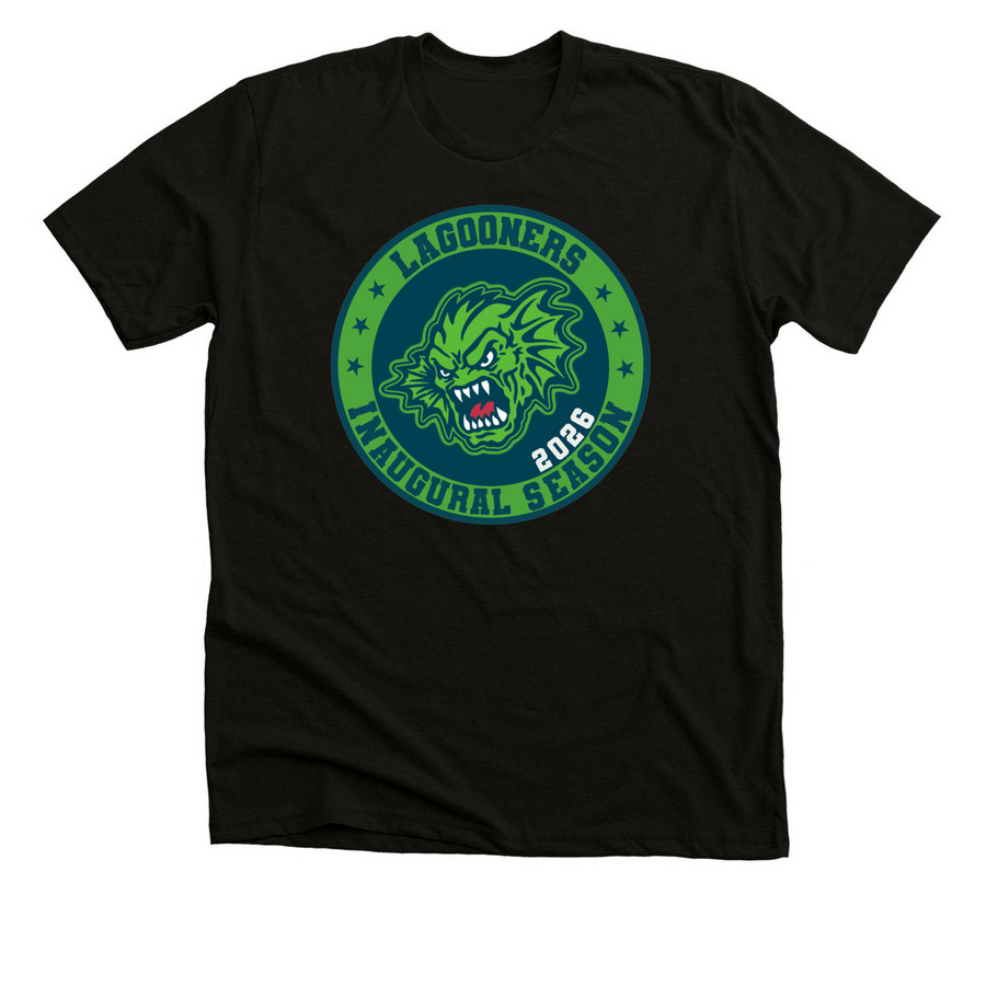 Inaugural Season Shirts, a Black Heather Premium Unisex Tee