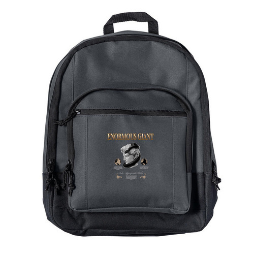 Enormous Giant: Take appropriate Risk Bookbag, a Dark Charcoal Everyday Backpack