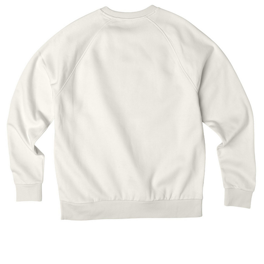 Flame Crewneck, a White Sand Allmade Organic CVC Crewneck Sweatshirt (back-view)