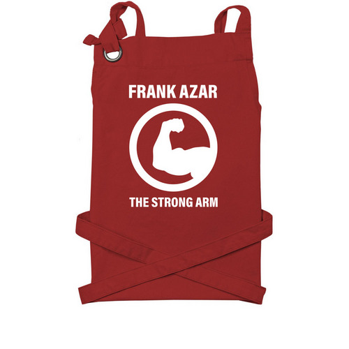 Frank Azar The Strong Arm Aprons, a Red Cotton Canvas Pocket Apron