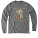 Endangered Firecrown Hummingbird Shirts, a Aluminum Grey Allmade Eco Triblend Long Sleeve Tee