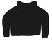 Jezebel, a Black Women?s Lightweight Cropped Hoodie (back-view)