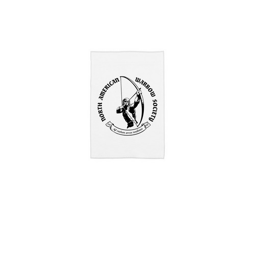 Yard Flag (without stand), a White 12" x 18" Yard Flag