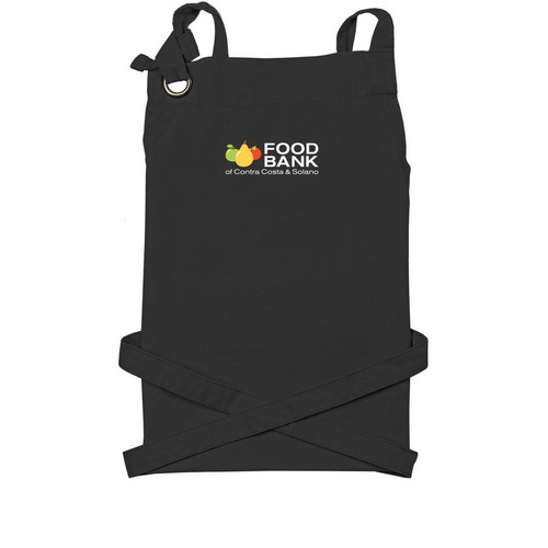 Food Bank Aprons, a Black Cotton Canvas Pocket Apron