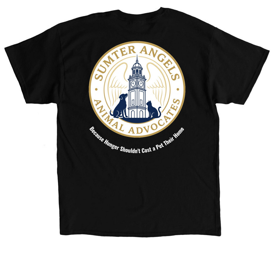 Sumter Pet Pantry Crew, a Black Classic Unisex Tee (back-view)