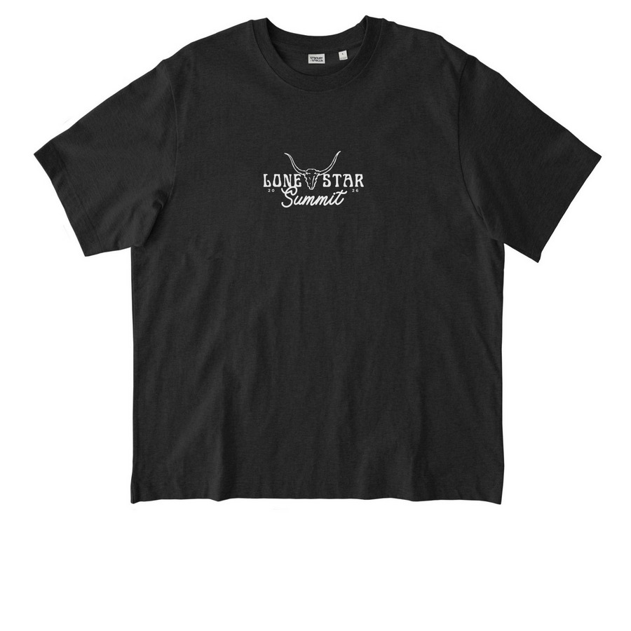 Lone Star Summit 2026: Aint No Place, a Dark Heather Grey Stanley/Stella Unisex Freestyler Heavyweight Tee