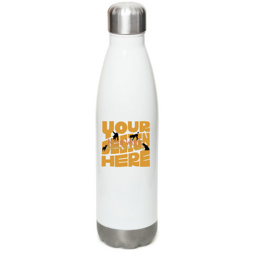 NWBC metal water bottle, a White Stainless Steel Water Bottle